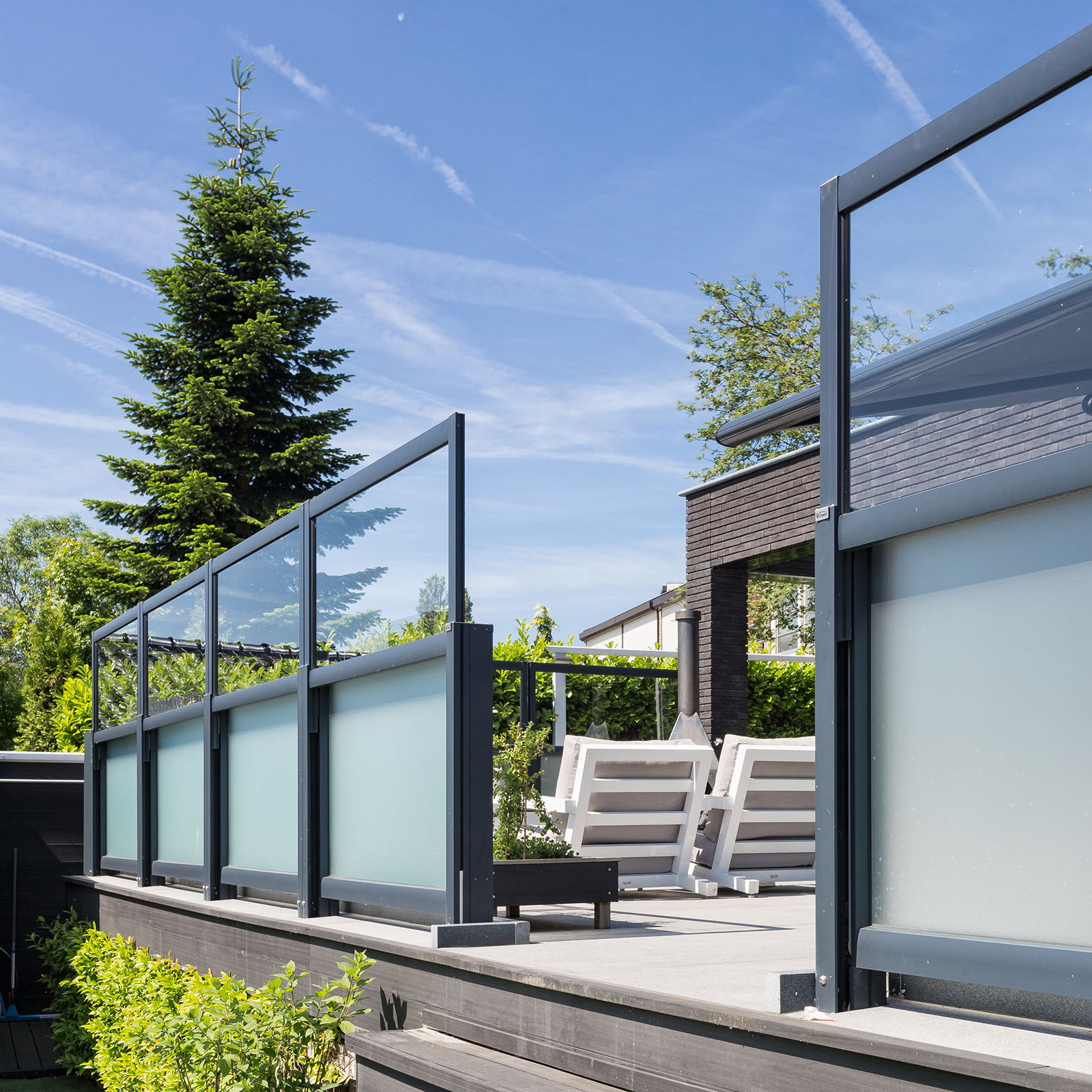 Speciaal van mening zijn was Windschermen: een perfecte oplossing voor een comfortabel terras -  UW-tuin.nl